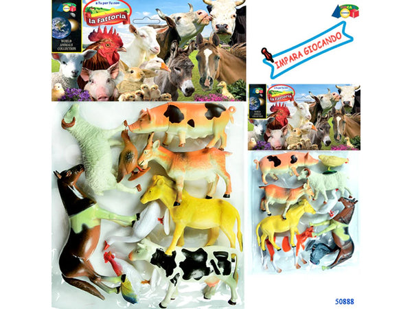 Animali Della Fattoria - Busta 9 Pezzi