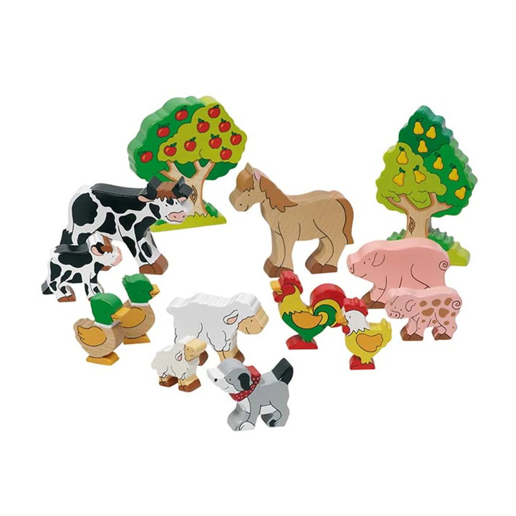 ANIMALI FATTORIA IN LEGNO - CONF.14 PZ.