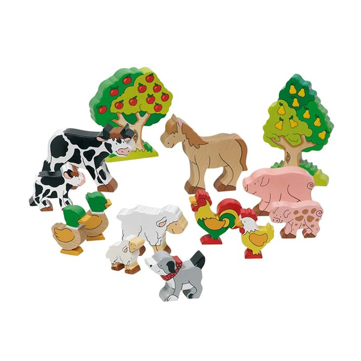 ANIMALI FATTORIA IN LEGNO - CONF.14 PZ.
