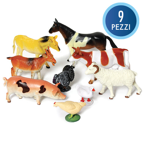 Animali Della Fattoria - Busta 9 Pezzi Immagine principale del prodotto