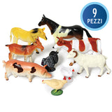 Animali Della Fattoria - Busta 9 Pezzi