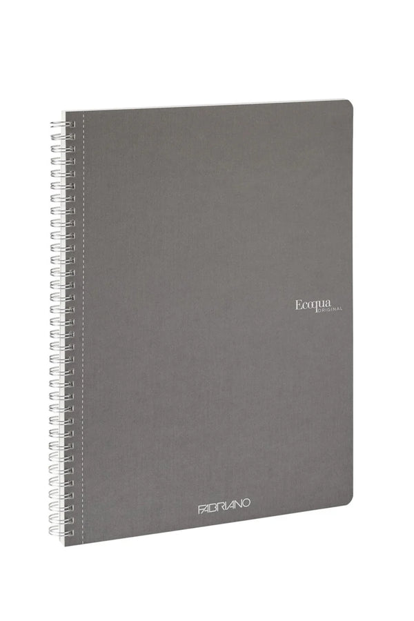 QUADERNO C/SPIRALE A4 ECOQUA QUADRETT. 0.5MM ANTRACITE
