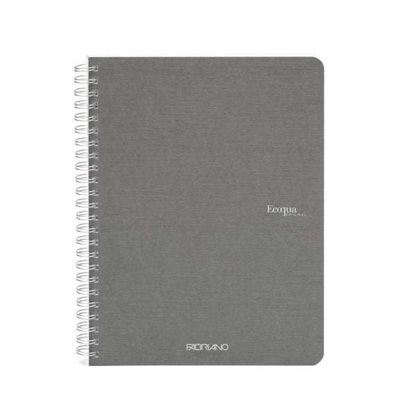 QUADERNO C/SPIRALE ECOQUA A5 1RIG CARTONATO ANTRACITE