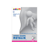CARTONE METALLIK ARGENTO GR.320 - CONF. 10 FG.CM.5