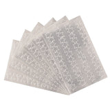 ADESIVI - SET 6 FOGLI 120X75 MM (288 PZ) - STELLE ARGENTO