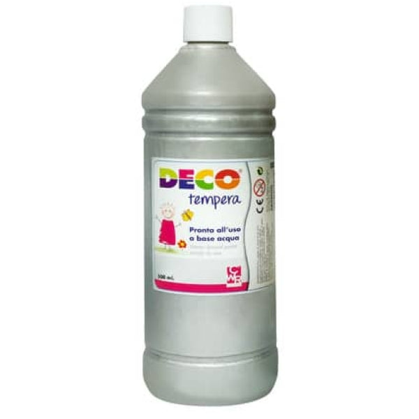 TEMPERA FLACONE ML.500  - ARGENTO