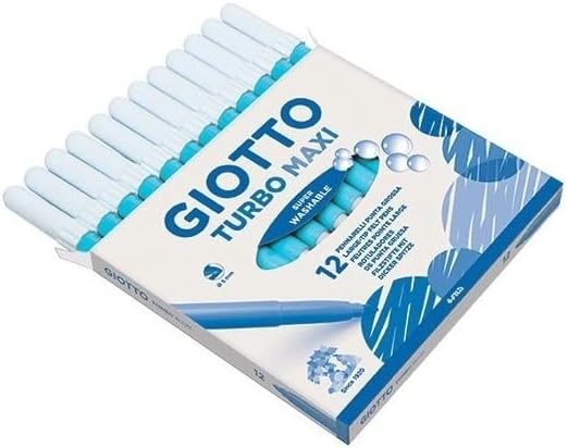 PENNARELLI TURBOMAXI GIOTTO PZ.12 AZZURRO