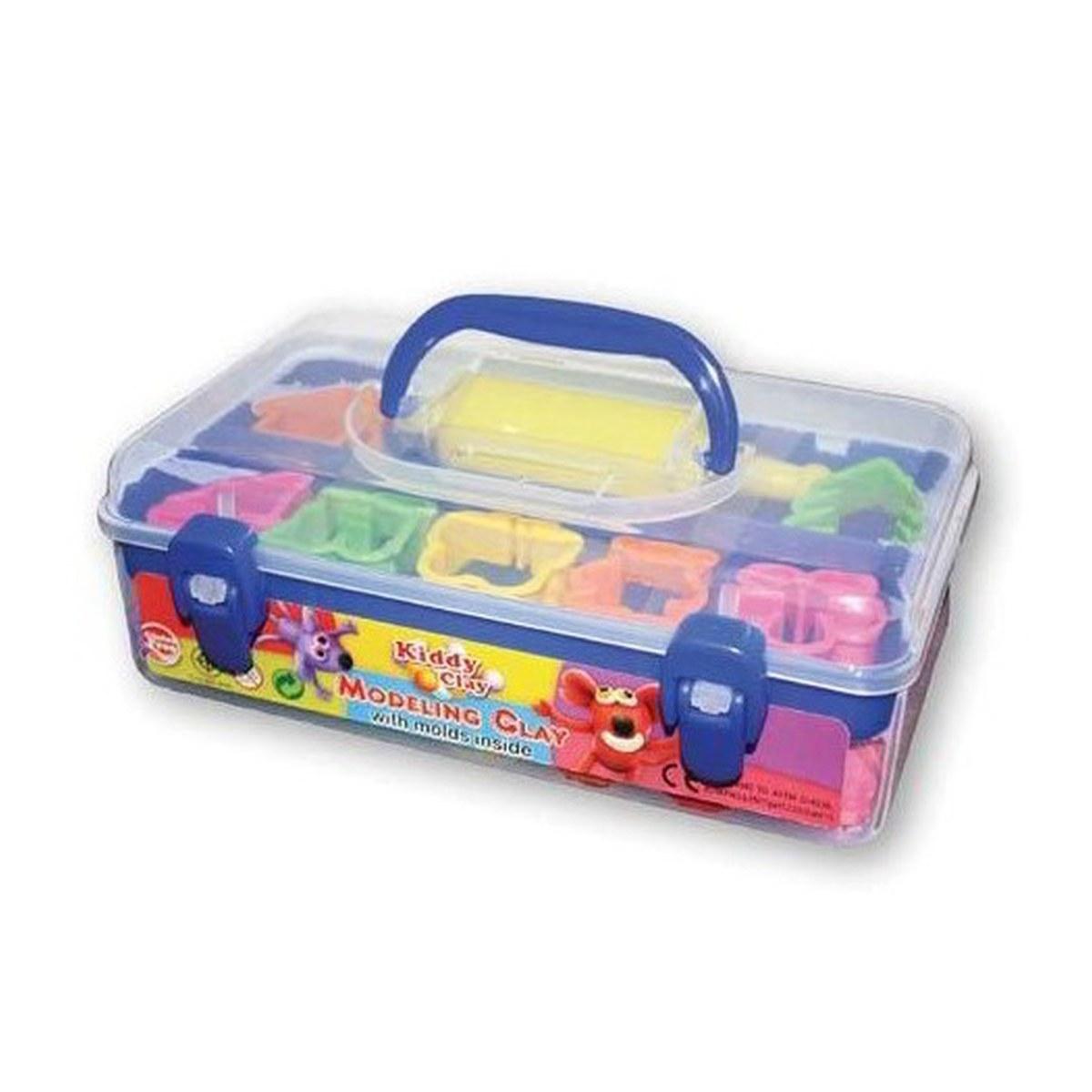 KIDDY CLAY - PLASTILINA GR.550 - 7 COLORI + ACCESS