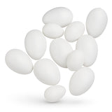 UOVA BIANCHE PLASTICA DA DECORARE - CONF.50 PZ.