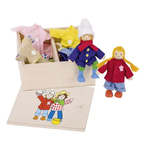 Baule Dei Vestiti - 2 Bambole e 8 Vestiti