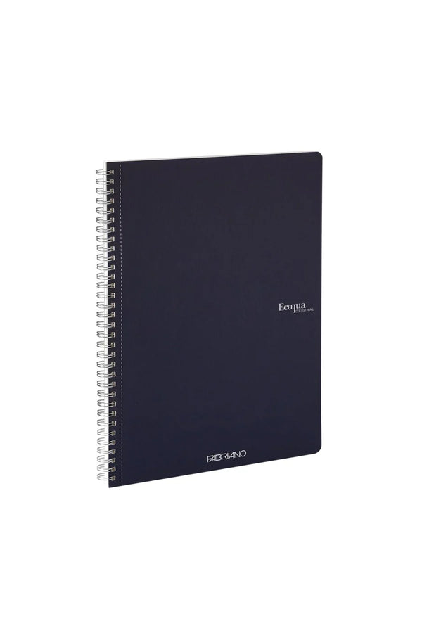 QUADERNO C/SPIRALE A4 ECOQUA QUADRETT. 0.5MM BLU NOTTE