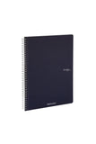 QUADERNO C/SPIRALE A4 ECOQUA QUADRETT. 0.5MM BLU NOTTE