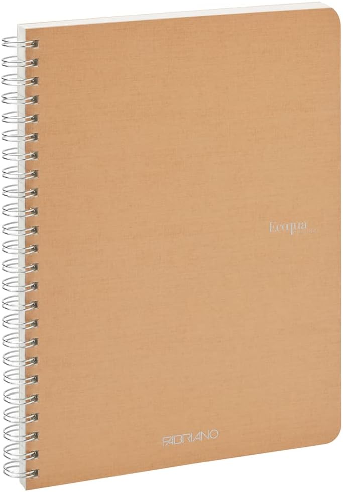 QUADERNO C/SPIRALE ECOQUA A5 1RIG CARTONATO BEIGE