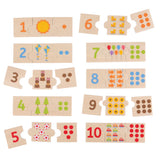 DOMINO DEI NUMERI IN LEGNO
