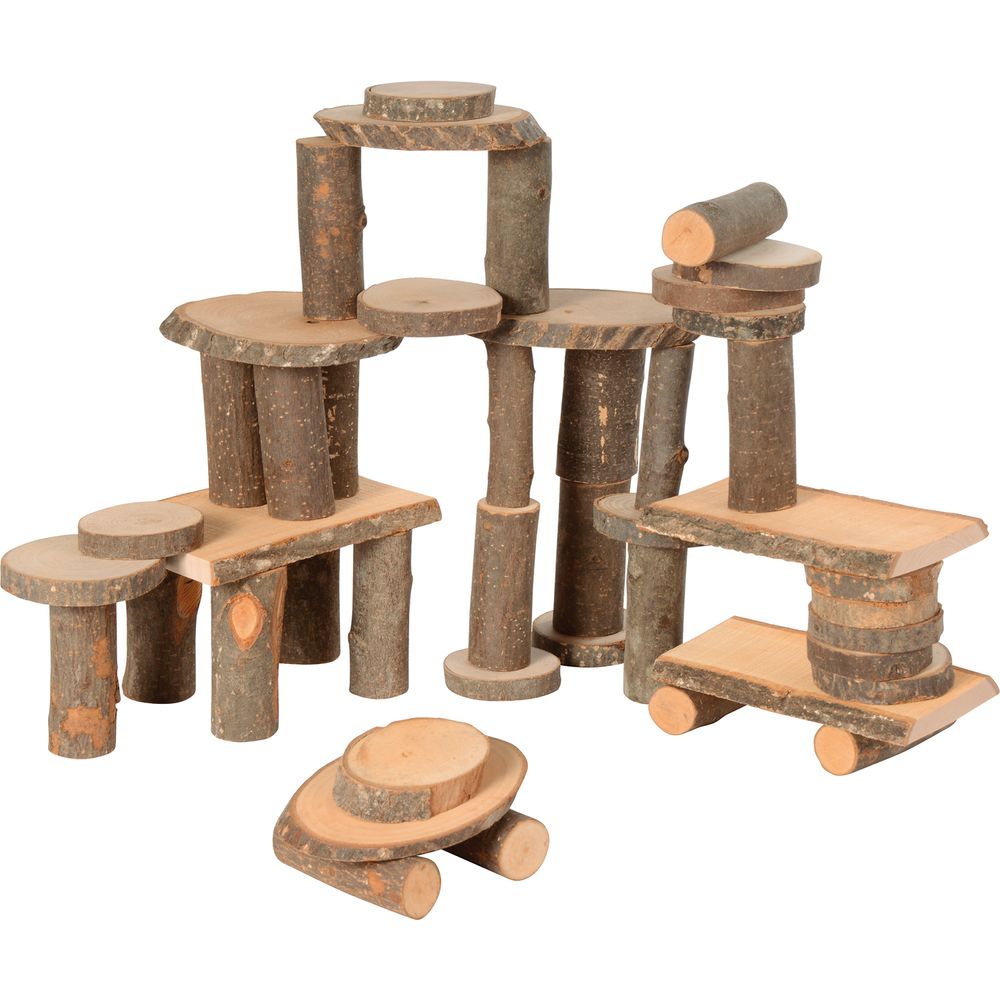 Blocchi Naturali A Tronco - Costruzioni Set 790 Pezzi