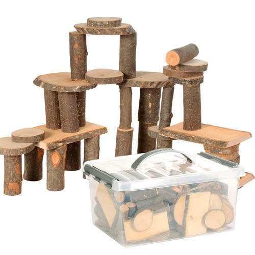 Blocchi Naturali A Tronco - Costruzioni Set 790 Pezzi