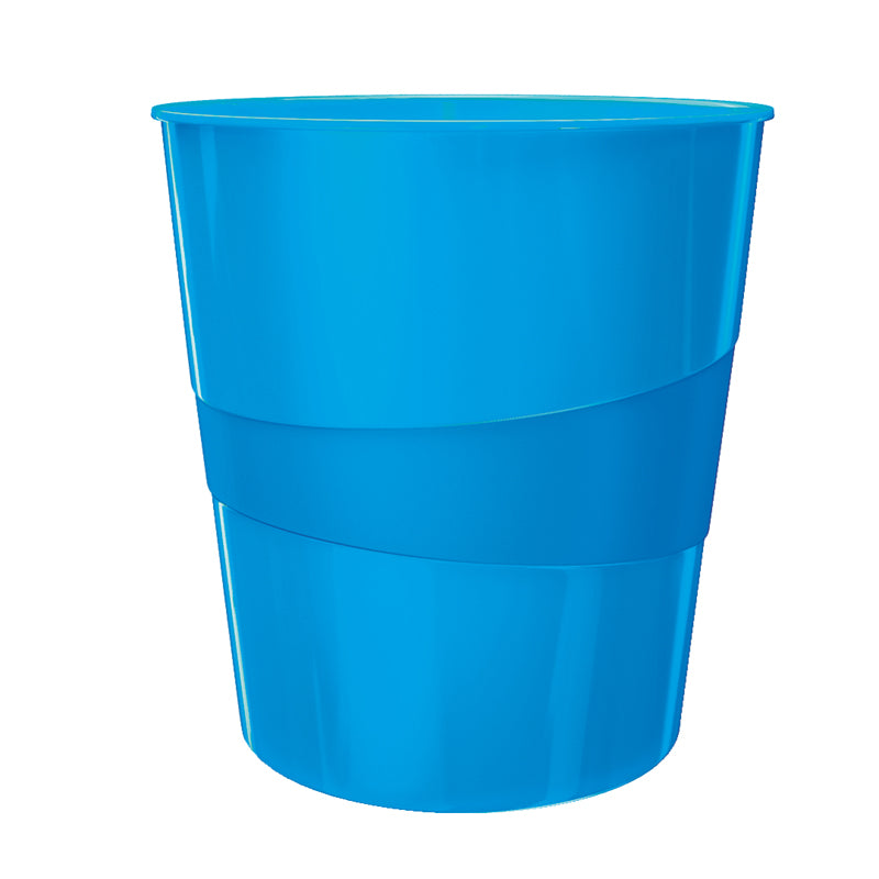 CESTINO GETTACARTE TIPO PELLE - BLU