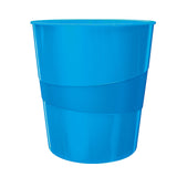 CESTINO GETTACARTE TIPO PELLE - BLU