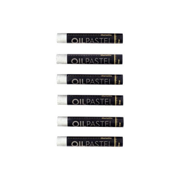 PASTELLI A OLIO METAL - SET PZ.6 ARGENTO