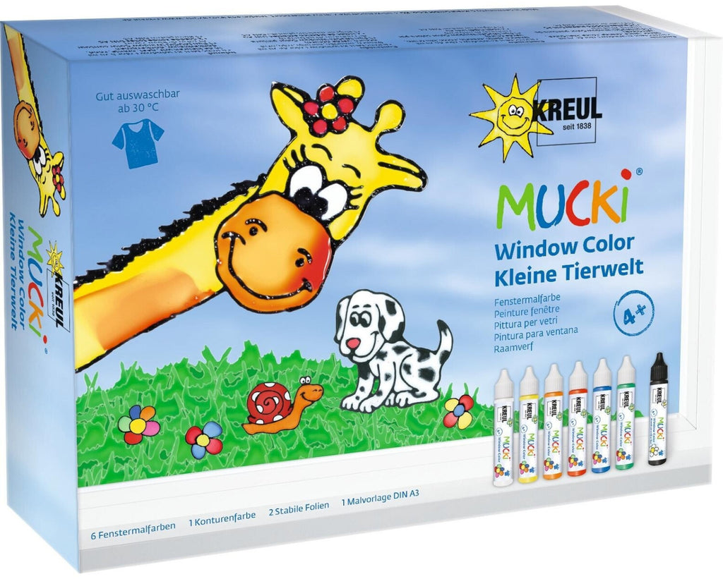MUCKI - WINDOW COLOR - KIT PICCOLA FAUNA SELVATICA