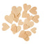 CUORI IN LEGNO MM. 30/40/50 - SET PZ. 100