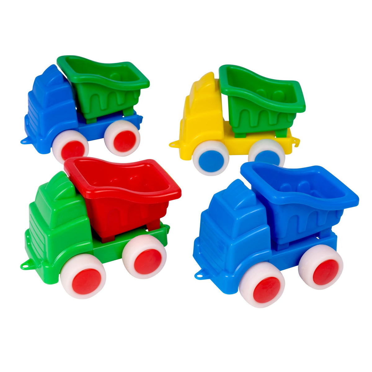 Go-Go - Camion Con Ribalta - Set 4 Pezzi Colori Assortiti