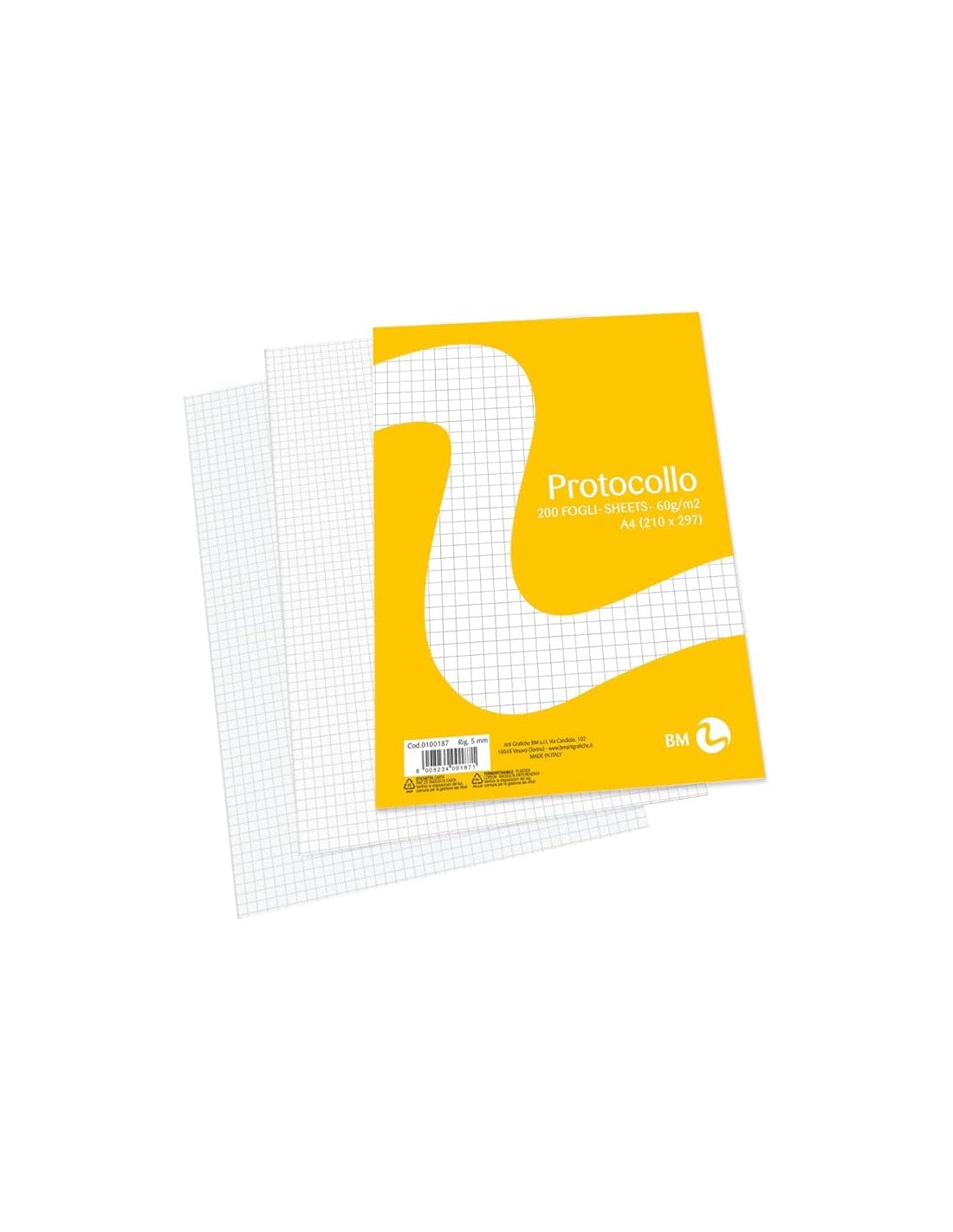 CARTA PROTOCOLLO FG. 200 5 MM. Immagine principale del prodotto