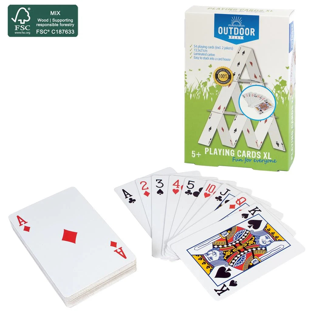 Carte Da Gioco Giganti Cm. 21X13,5 - Mazzo Pezzi 54