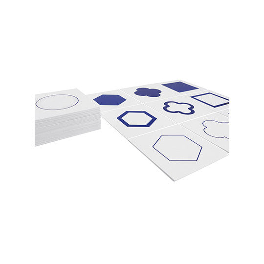 CARTONCINI FIGURE GEOMETRICHE (BLU)