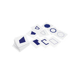 CARTONCINI FIGURE GEOMETRICHE (BLU)