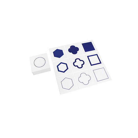 CARTONCINI FIGURE GEOMETRICHE (BLU)
