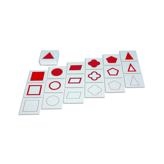 CARTONCINI FIGURE GEOMETRICHE:ROSSO(SENZA SCHEDARIO)