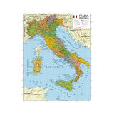 Carta Geografica Da Banco Cm. 21X29,7 - Italia Confezione 10 Pezzi