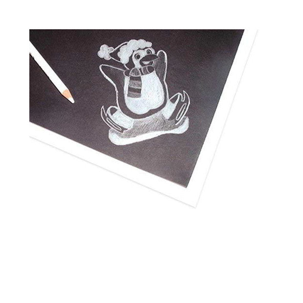 CARTONCINO BIANCO/NERO CM. 50X70 - CONF.10 FG.