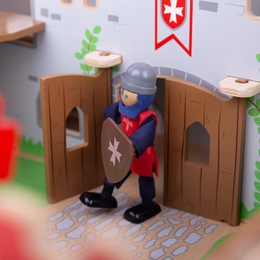 Personaggi In Legno - Cavalieri - Set 4 Pezzi