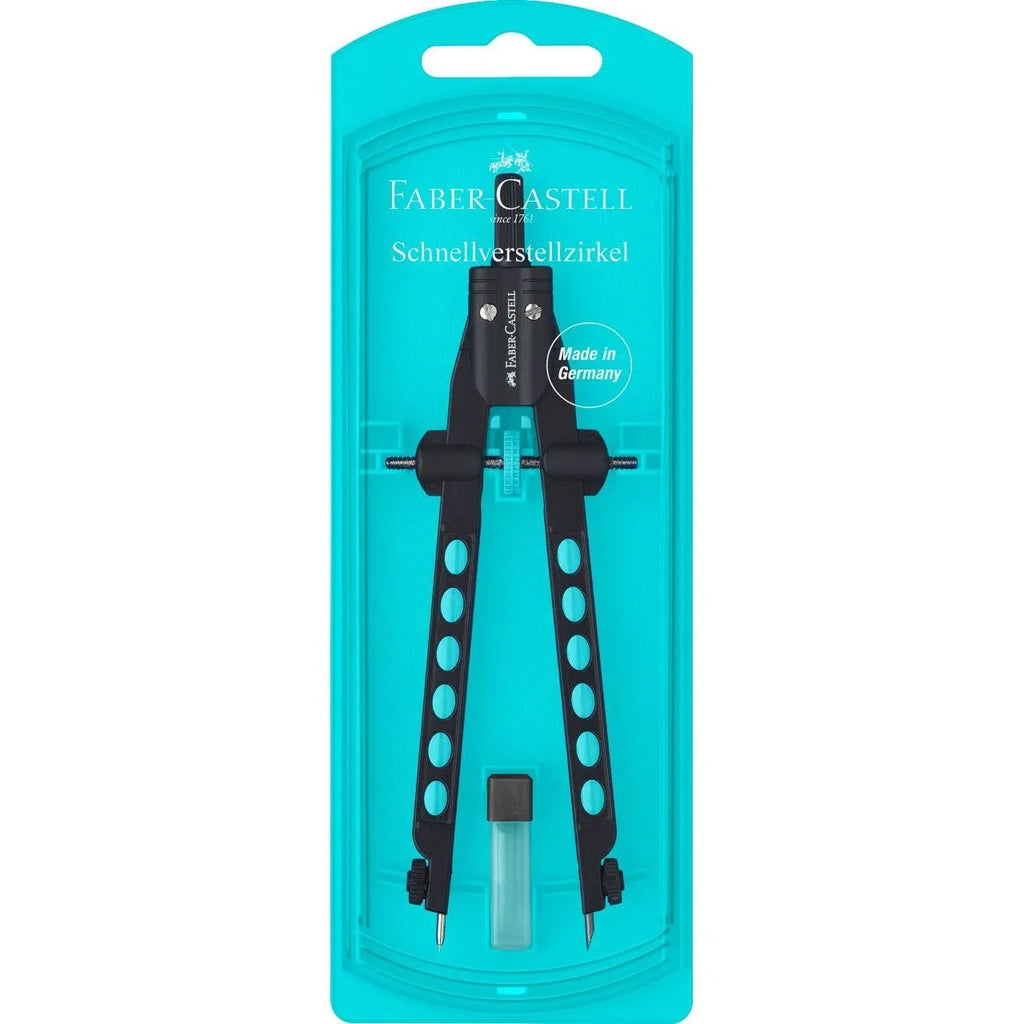 COMPASSO BALAUSTRONE FACTORY NEON CELESTE FABER-CASTELL