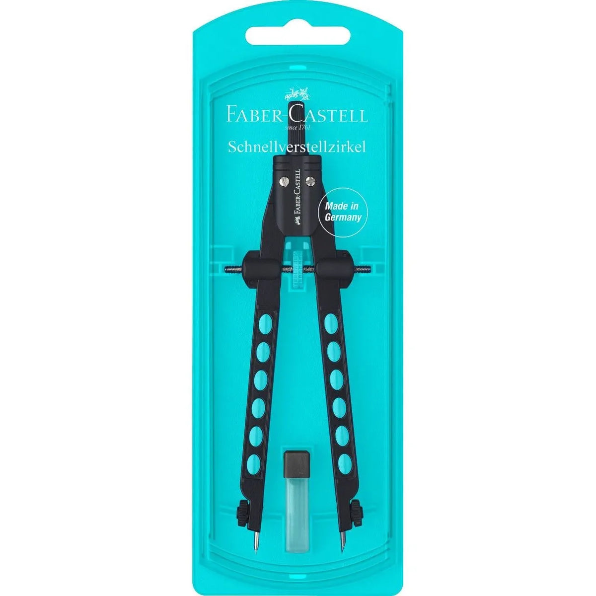 COMPASSO BALAUSTRONE FACTORY NEON CELESTE FABER-CASTELL Immagine principale del prodotto