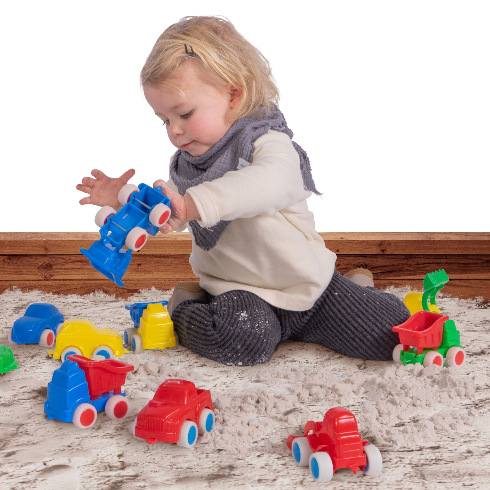 Go-Go - Camion Con Ribalta - Set 4 Pezzi Colori Assortiti