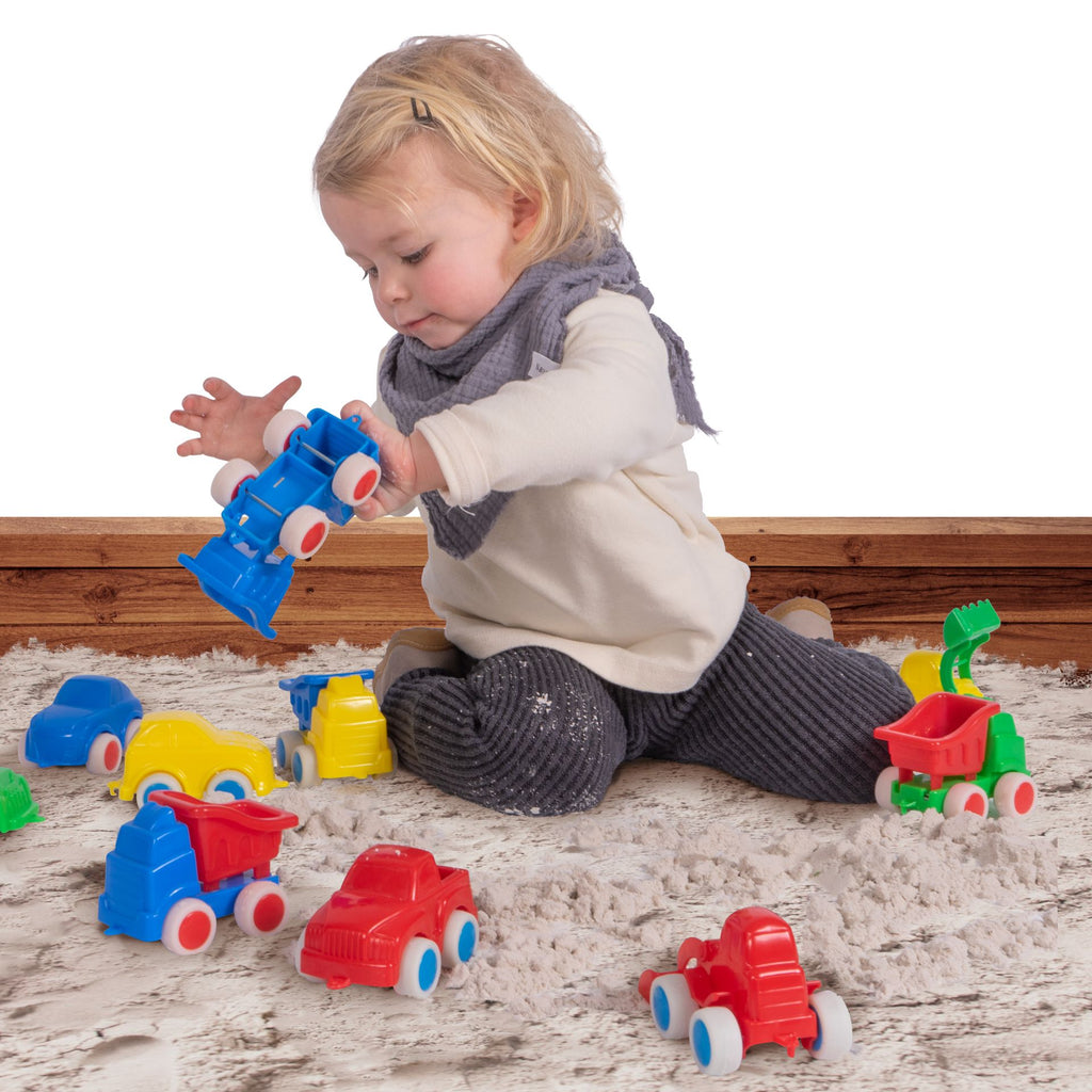 Go-Go - Camion Con Ribalta - Set 4 Pezzi Colori Assortiti