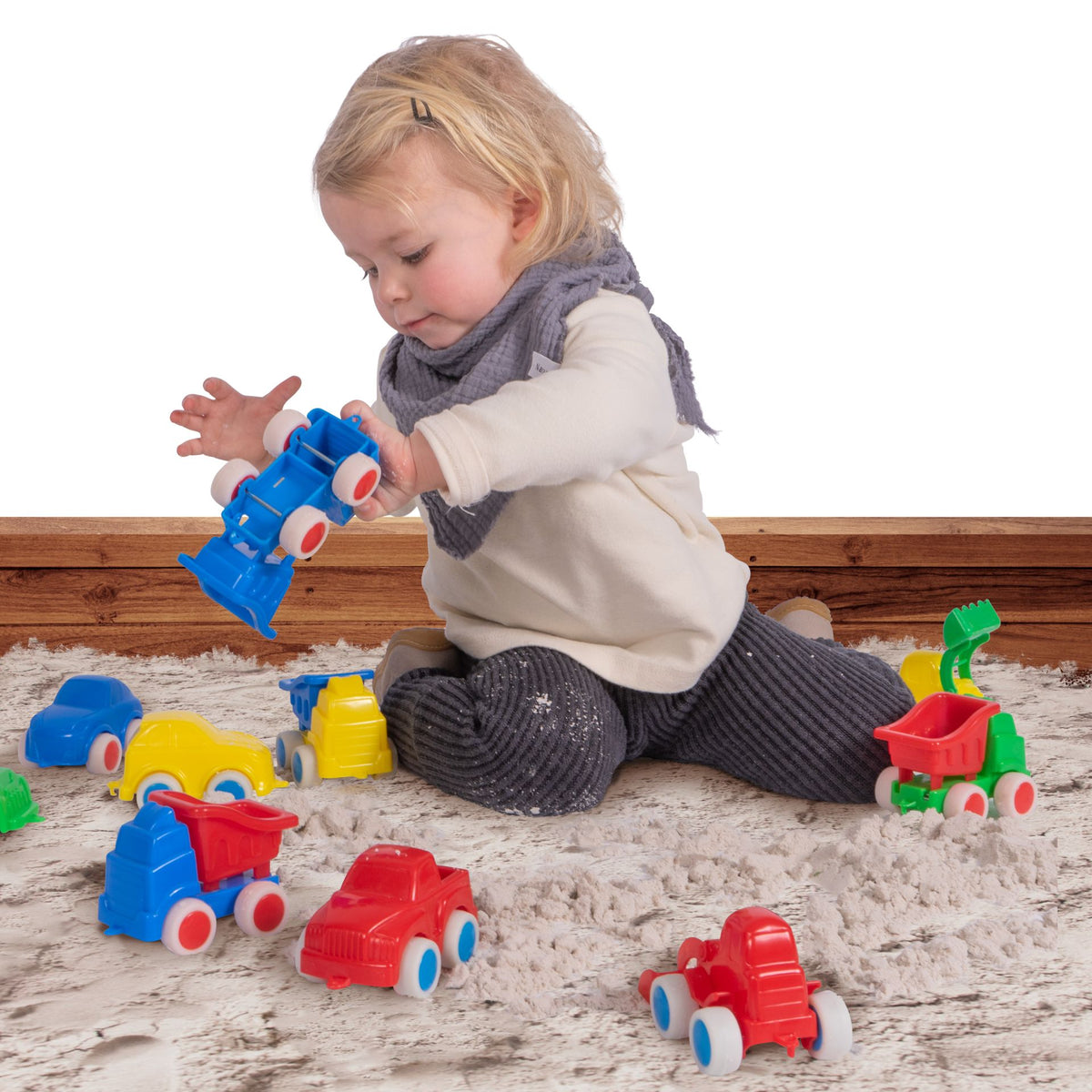 Go-Go - Camion Con Ribalta - Set 4 Pezzi Colori Assortiti