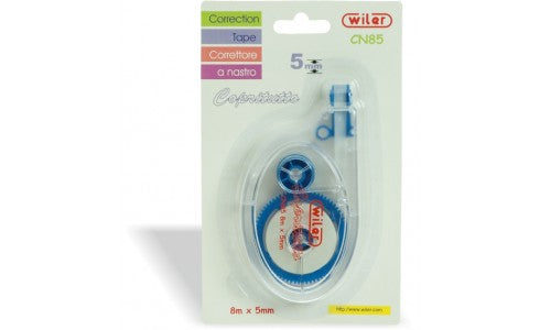 CORRETTORE A NASTRO WILER 5MMX8M COL. ASS.