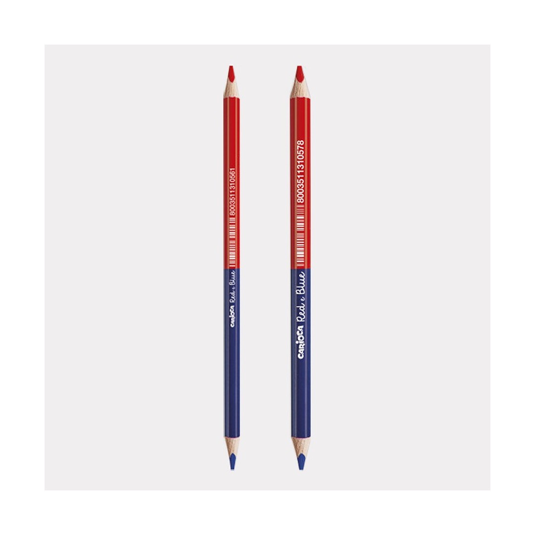 Matite Rosso E Blu Confezione 12 Pezzi Carioca