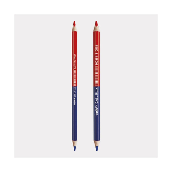 Matite Rosso E Blu Confezione 12 Pezzi Carioca