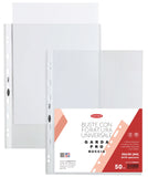 Buste PP Trasparenti Con Fori Antiriflesso A4 Garda Pro 50 Pezzi