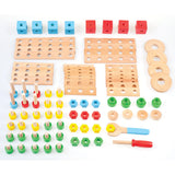 Set Costruzioni In Legno - 91 Pezzi