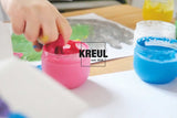 MUCKI - COLORI A DITA PER BAMBINI 50 ML  - SET 6 " LUCKY