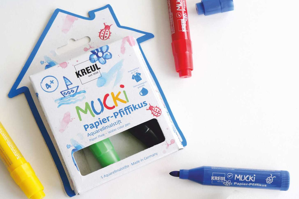 MUCKI - PENNA AD ACQUA PAPER PIXIE - SET 5 ASSORTI