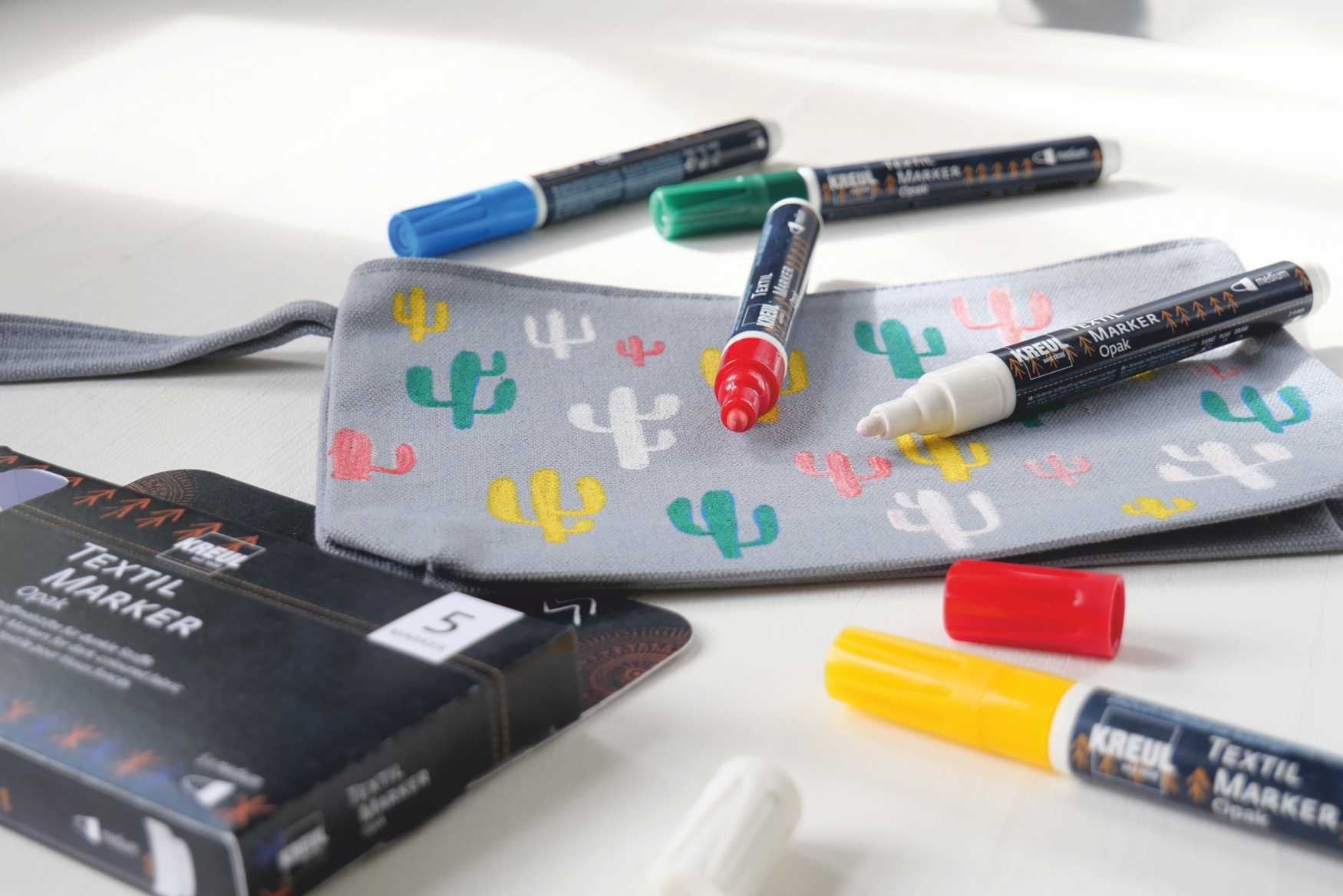 KREUL - MARKER PER TESSUTI - SET 5       OPACHI