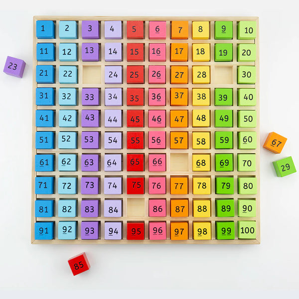 Cubetti Dei Numeri Da 1 A 100 In Legno