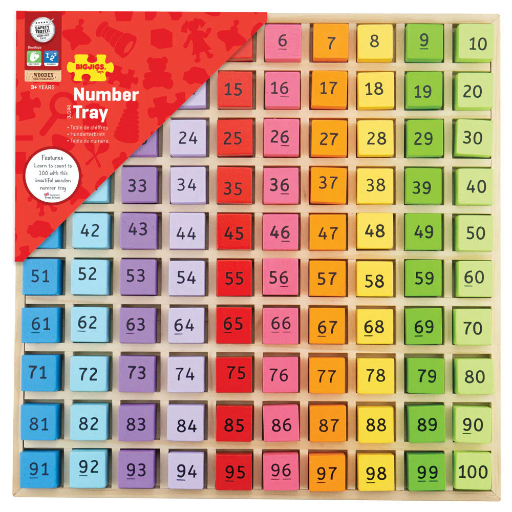 Cubetti Dei Numeri Da 1 A 100 In Legno